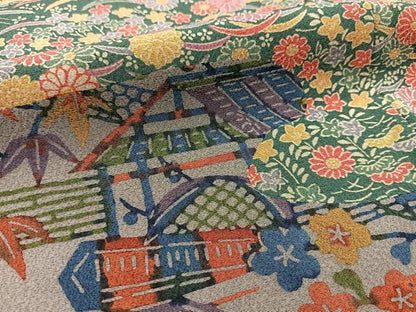 平和屋着物■訪問着 型染め 切嵌風景文 正絹 逸品 BAAW2327yc