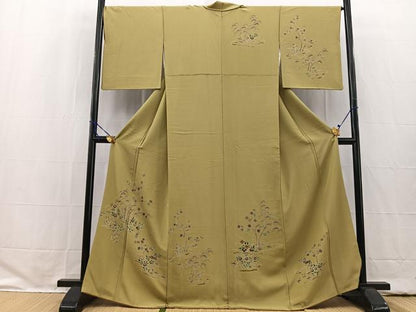 平和屋着物■訪問着 風景花文 正絹 逸品 BAAW2365yc