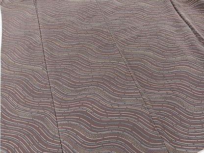 平和屋着物■上質な小紋 流線文 正絹 逸品 BAAW2375yc