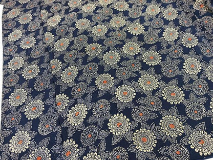 平和屋着物■上質な小紋 型染め 菊花文 正絹 逸品 BAAW2381yc