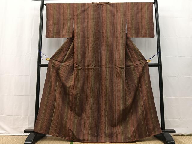 平和屋着物■上質な紬　縞　正絹　逸品　未使用　CABF4276ev 平和屋着物□上質な紬 縞 正絹 逸品 未使用 CABF4276ev - メルカリ