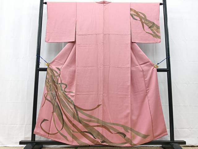 平和屋着物■訪問着 鬘帯文 金彩 正絹 逸品 BAAW2403yc