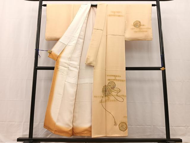 平和屋着物■訪問着 鏡裏風景花文 金銀彩 正絹 逸品 BAAW2408yc