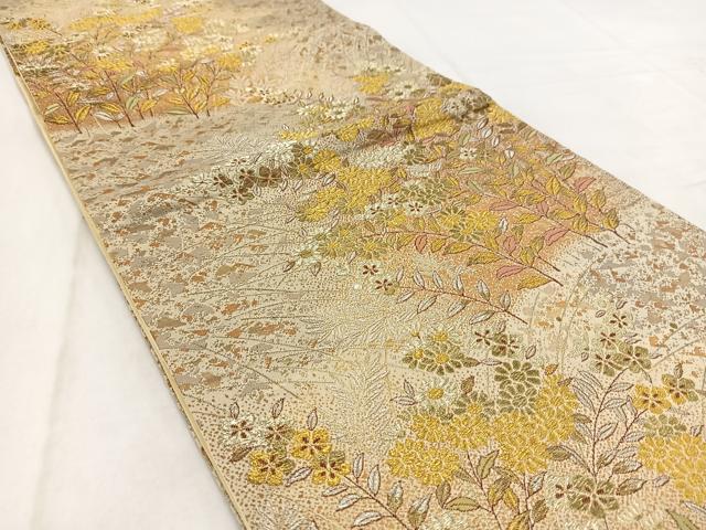 平和屋着物◎六通柄袋帯　蒔絵の薫り　金銀糸　正絹　逸品　BAAW2451yc