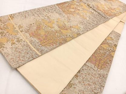 平和屋着物◎六通柄袋帯　蒔絵の薫り　金銀糸　正絹　逸品　BAAW2451yc
