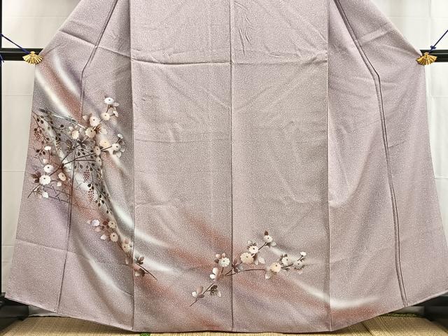 平和屋着物■訪問着　草花文　暈し染め　金彩　正絹　逸品　BAAW2536yc