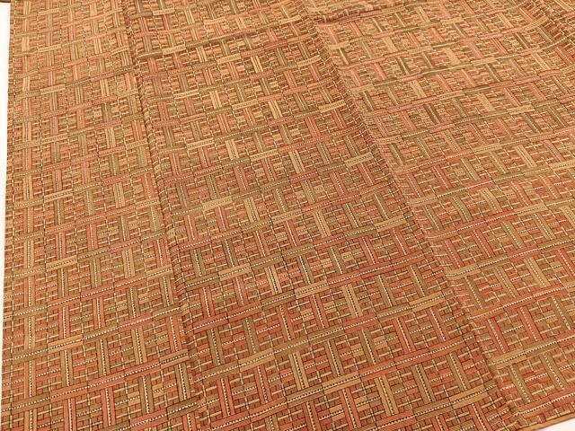 平和屋着物■上質な小紋　幾何学文様　正絹　逸品　BAAW2539yc