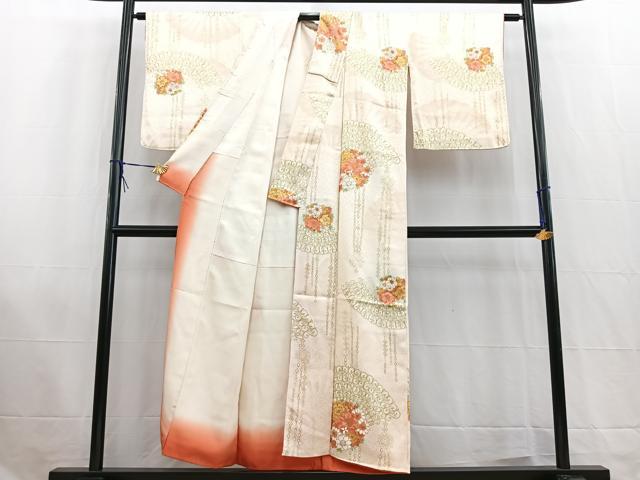 平和屋着物■上質な小紋　花丸文　金彩　正絹　逸品　BAAW2548yc