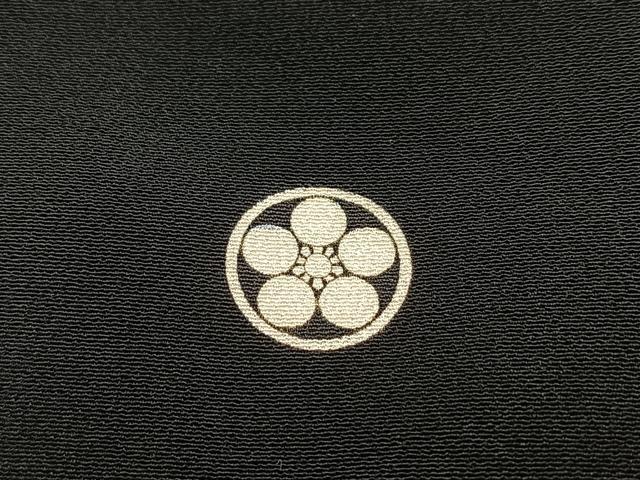 平和屋着物■豪華黒留袖 刺繍 尾長鳥地紙花文 金銀糸 正絹 逸品 BAAW2552yc