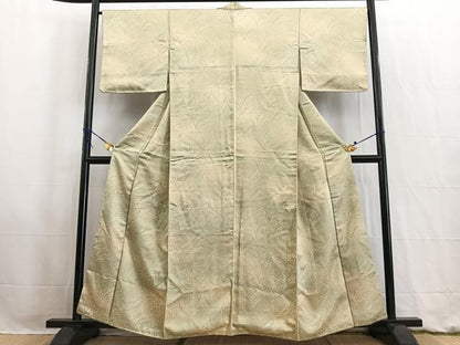 平和屋着物■上質な小紋　草葉文　暈し染め　正絹　逸品　BAAW2561yc