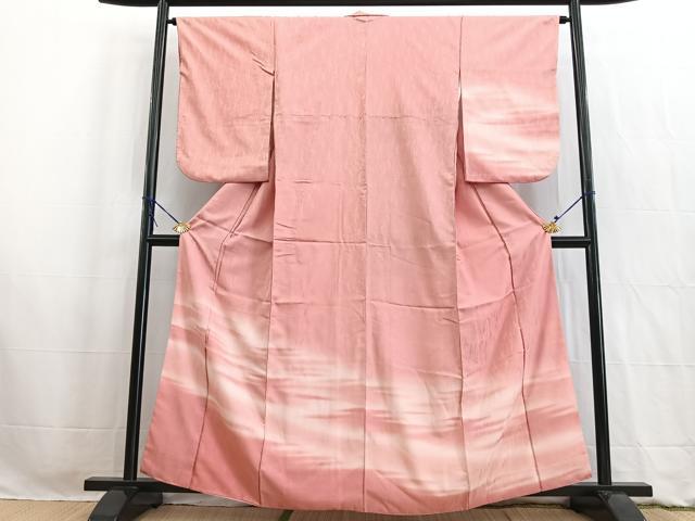 平和屋着物■訪問着　霞文　暈し染め　正絹　逸品　BAAW2565yc