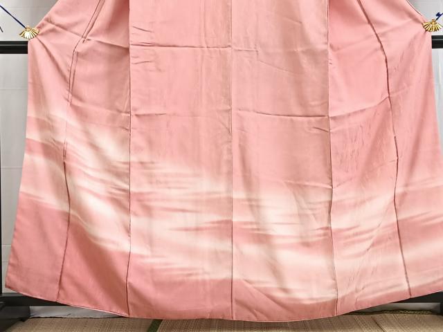 平和屋着物■訪問着　霞文　暈し染め　正絹　逸品　BAAW2565yc