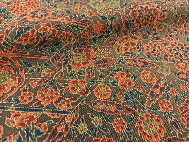 平和屋着物■上質な小紋　切嵌更紗花文　正絹　逸品　BAAW2576yc