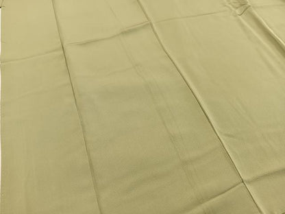 平和屋着物■上質な色無地　柳茶色　正絹　逸品　BAAW2608yc