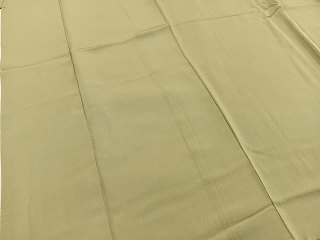 平和屋着物■上質な色無地　柳茶色　正絹　逸品　BAAW2608yc