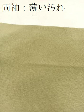 平和屋着物■上質な色無地　柳茶色　正絹　逸品　BAAW2608yc