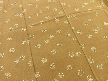 平和屋着物■伝統工芸士 染谷梅治　小紋　型染め　乱菊　正絹　逸品　BAAW2620yc