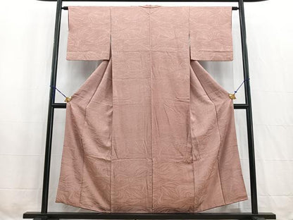 平和屋着物■江戸小紋　立波文　行儀　正絹　逸品　BAAW2626yc