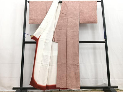 平和屋着物■江戸小紋　立波文　行儀　正絹　逸品　BAAW2626yc