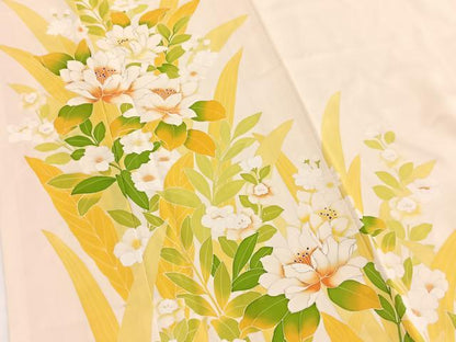平和屋着物■訪問着　草花文　金彩　正絹　逸品　BAAW2640yc