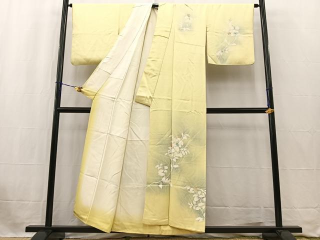 平和屋着物■訪問着 刺繍 南天文 暈し染め 正絹 逸品 BAAW2686yc