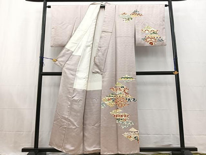 平和屋着物■訪問着 吉祥花文 金彩 正絹 逸品 BAAW2695yc