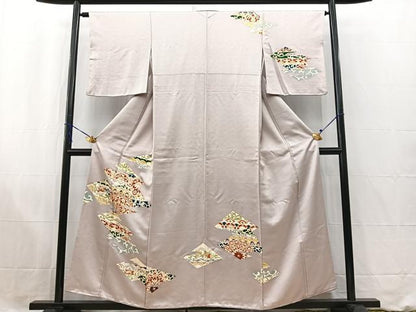 平和屋着物■訪問着 吉祥花文 金彩 正絹 逸品 BAAW2695yc