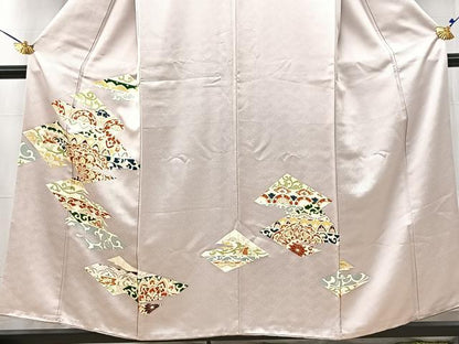 平和屋着物■訪問着 吉祥花文 金彩 正絹 逸品 BAAW2695yc