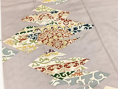 平和屋着物■訪問着 吉祥花文 金彩 正絹 逸品 BAAW2695yc