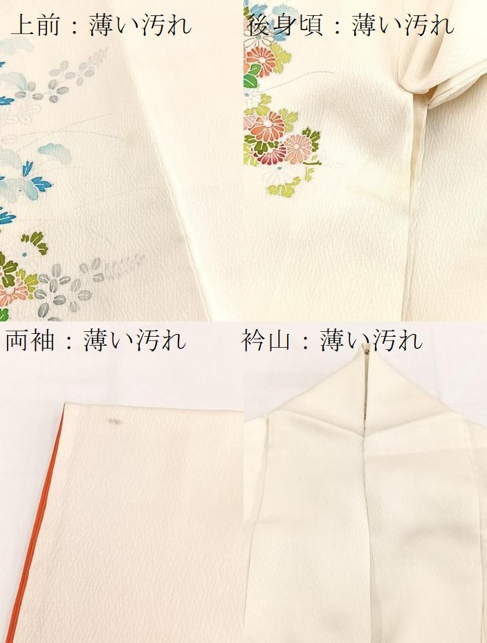 平和屋着物■訪問着 風景花文 金彩 正絹 逸品 BAAW2698yc