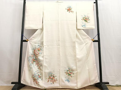 平和屋着物■訪問着 風景花文 金彩 正絹 逸品 BAAW2698yc
