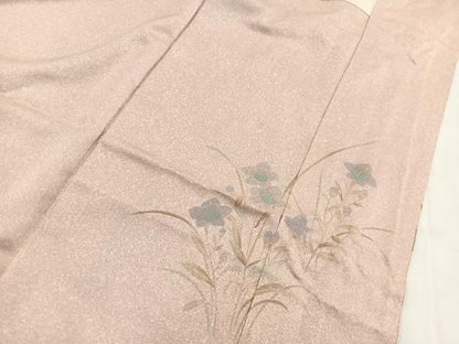 平和屋着物■訪問着 友禅 秋草文 正絹 逸品 BAAW2699yc