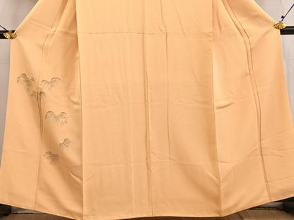 平和屋着物■豪華色留袖　蔦の葉文　飴色　正絹　逸品　BAAW2704yc