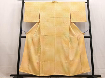 平和屋着物■上質な小紋　花青海波　暈し染め　正絹　逸品　BAAW2710yc