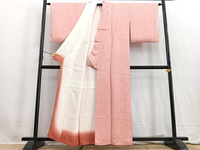 平和屋着物■上質な小紋　絞り　吉祥間道　正絹　逸品　BAAW2723yc