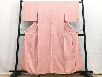 平和屋着物■上質な小紋　絞り　吉祥間道　正絹　逸品　BAAW2723yc
