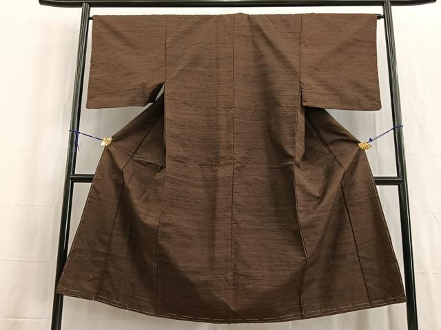 平和屋着物■男性　紬　霞文　正絹　逸品　未使用　BAAW2726yc