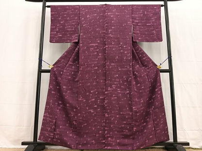 平和屋着物■上質な小紋　ろうけつ染め　石垣文　正絹　逸品　BAAW2735yc