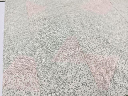平和屋着物■上質な紬　切嵌文　正絹　逸品　BAAW2799yc