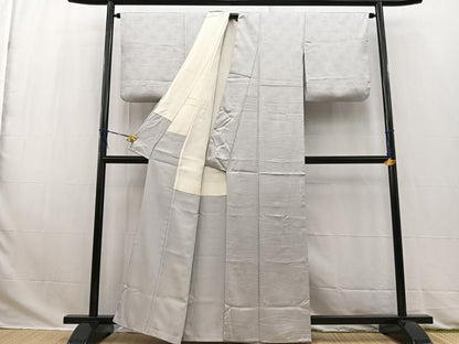平和屋着物■上質な小紋　流水文　正絹　逸品　BAAW2807yc