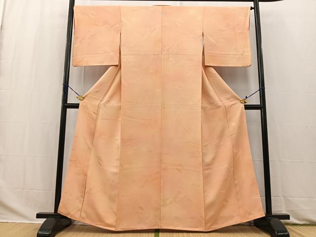 平和屋着物■上質な小紋 雲取り草花文 暈し染め 正絹 逸品 BAAW2811yc