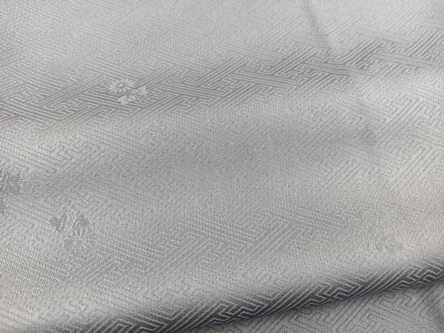 平和屋着物■上質な色無地　紗綾形花地紋　青藤色　正絹　逸品　BAAW2818yc