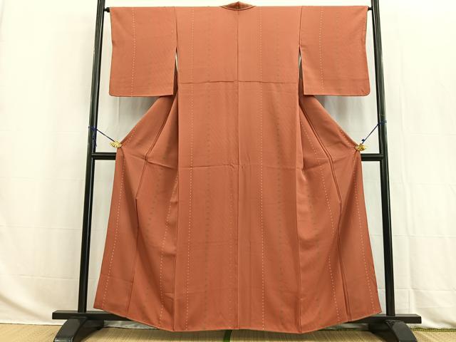 平和屋着物■上質な小紋　花間道　正絹　逸品　BAAW2829yc