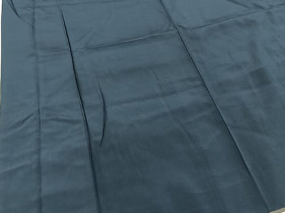 平和屋着物■男性　色無地　青藍色　正絹　逸品　BAAW2840yc