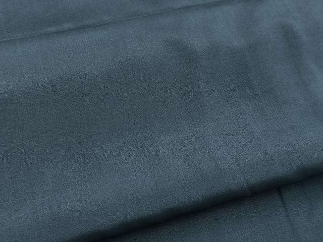 平和屋着物■男性　色無地　青藍色　正絹　逸品　BAAW2840yc