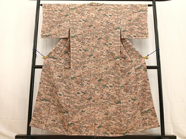平和屋着物■上質な小紋　京名所　正絹　逸品　BAAW2846yc