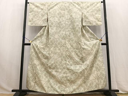 平和屋着物■上質な紬 亀甲唐草文 正絹 逸品 BAAW2847yc