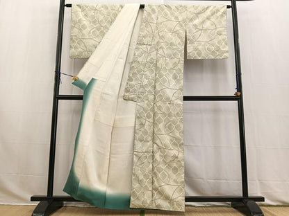 平和屋着物■上質な紬 亀甲唐草文 正絹 逸品 BAAW2847yc