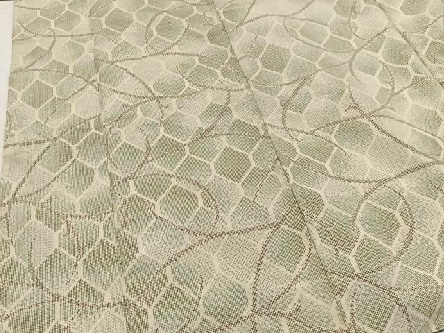 平和屋着物■上質な紬 亀甲唐草文 正絹 逸品 BAAW2847yc