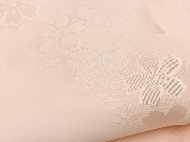 平和屋着物●振袖用長襦袢　舞桜文　正絹　逸品　BAAW2860yc